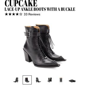 John Fluevog Cubist Cupcake Lace-Up Boots